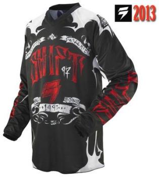 Maillot cross Shift Assault 909 Noir / Rouge