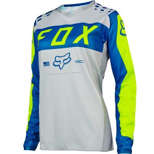 Maillot cross femme FOX 180 Grey Blue 2017