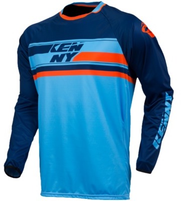 Maillot Vélo Kenny DEFIANT Bleu Orange 2017