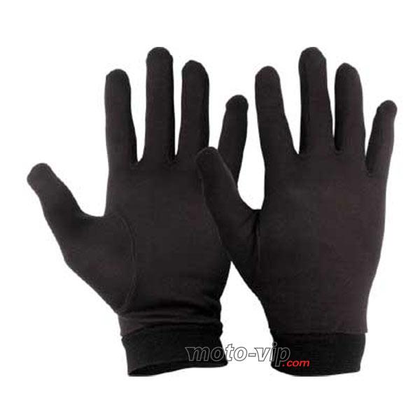 Sous gant moto DG Soie Noir