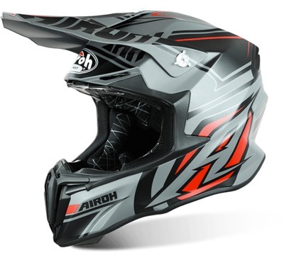 Casque cross Airoh TWIST AVANGER Gris Mat