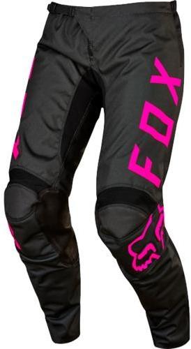 Pantalon cross Femme FOX 180 Noir Rose 2017
