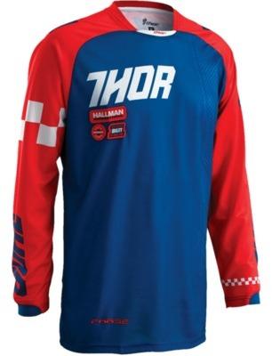 Maillot cross THOR PHASE RAMBLE Navy Rouge 2016