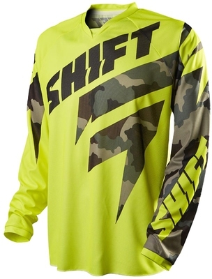 Maillot cross Shift Recon Logo Jaune/ camo