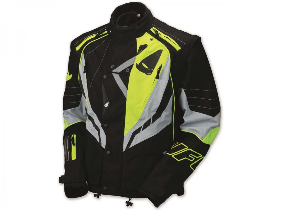 VESTE ENDURO UFO NOIR/JAUNE