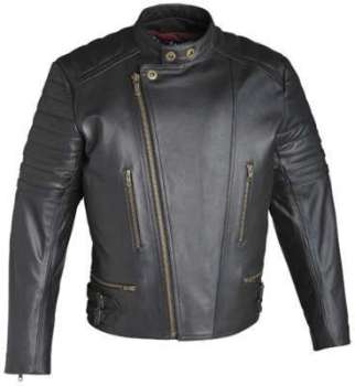 Blouson Moto Homme GUNS VINTAGE Cuir Noir