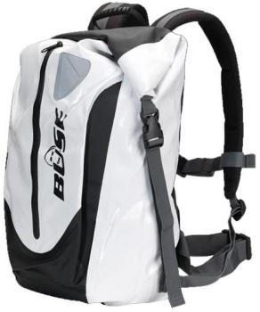Sac a dos Moto Buese Etanche Blanc Noir 30 litres