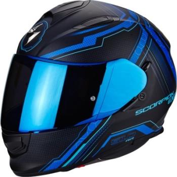 Casque SCORPION EXO-510 AIR SYNC Noir Bleu mat