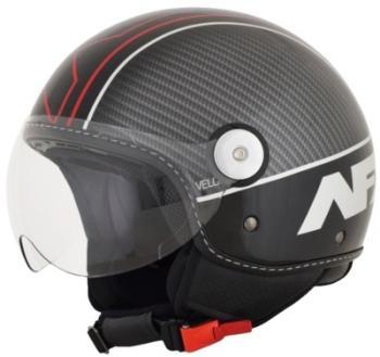 Casque Jet AFX FX-33 Gloss Noir Rouge 2017