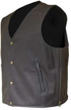 GILLET MOTO OUT CUIR DE BUFFLE HOMME