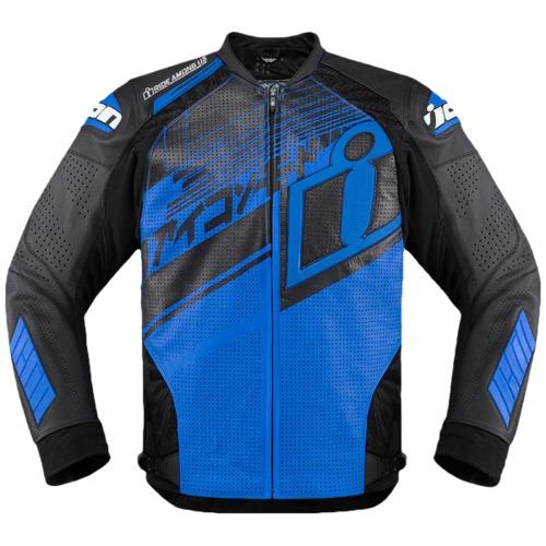 Blouson moto ICON HYPERSPORT Prime Hero Bleu