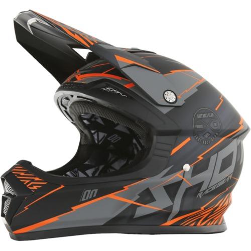 Casque cross SHOT FURIOUS INFINITY Neon Gris Orang