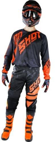 Tenue cross SHOT DEVO SQUAD Gris Orange fluo 2017