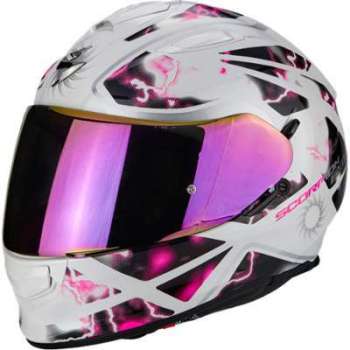 Casque SCORPION EXO-510 AIR XENA Blanc perlé Rose