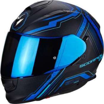 Casque SCORPION EXO-510 AIR SYNC Noir Bleu mat