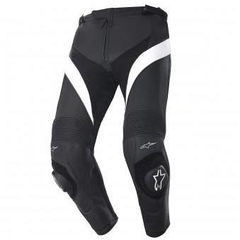 Pantalon Cuir Alpinestars Missile Noir Blanc