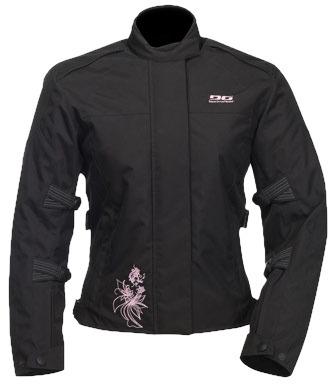 Blouson Femme Moto DG Aurore Noir Rose