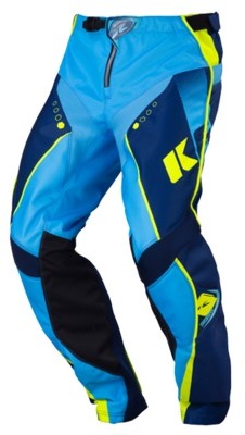 Pantalon Kenny Track 2017 Marine Cyan Jaune Fluo