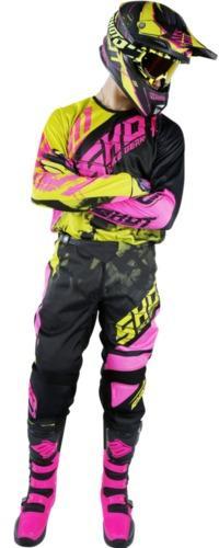Tenue cross SHOT DEVO SQUAD Lime Rose fluo 2017