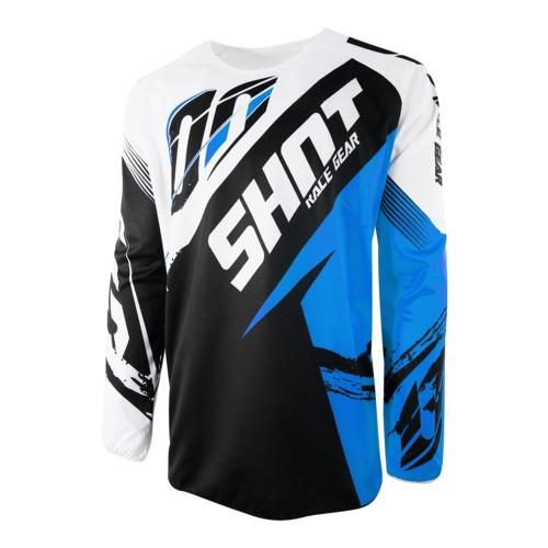 Maillot Cross Enfant SHOT DEVO FAST KID Bleu 2017