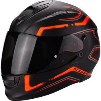 Casque SCORPION EXO-510 AIR RADIUM Noir Mat Orange