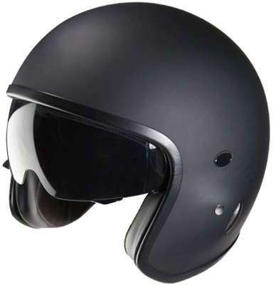 Casque Moto Aviator Nox N237 Noir Mat