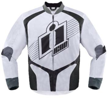 Blouson moto ICON Overlord Blanc