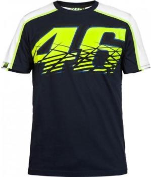 Tee-Shirt VR46 Valentino Rossi Noir Blanc