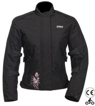 Blouson Femme Moto DG Aurore Noir Rose