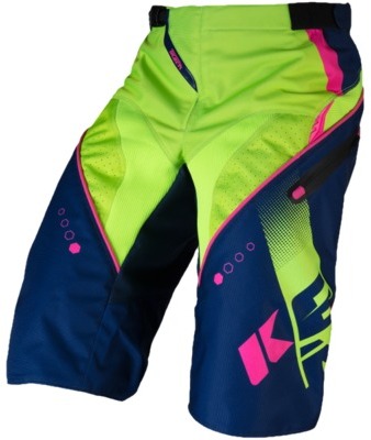 Short Vélo KENNY TRACK Marine Lime Rose fluo 2017