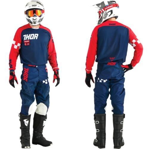 Tenue cross Enfant THOR PHASE RAMBLE Navy Rouge 20