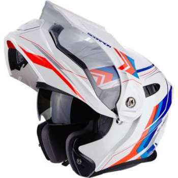 Casque Modulable Scorpion ADX-1 ANIMA Blanc Rouge
