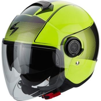 Casque Jet SCORPION EXO-CITY WIND Jaune Fluo Noir