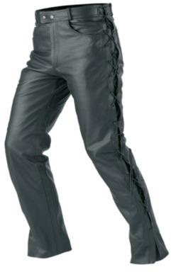 Pantalon cuir moto Buse SCHNURJEANS Noir