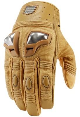 Gants moto ICON 1000 RETROGRADE Beige