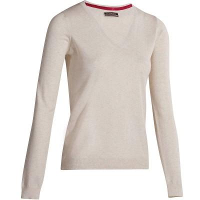 INESIS - PULL GOLF FEMME 500 écru chiné