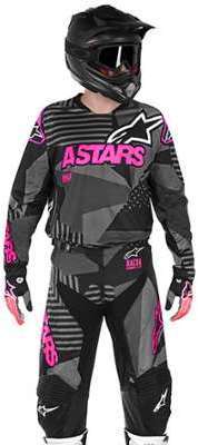 Tenue Cross Alpinestars Racer Tactical Noir/Rose F