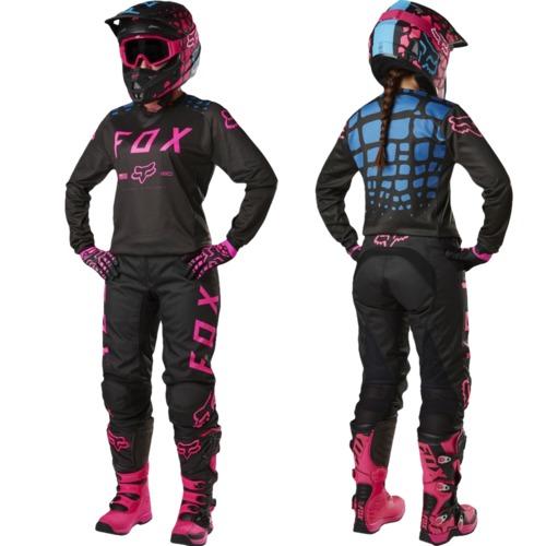 Tenue cross femme Fox Noir Rose 2017