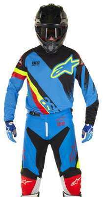 Tenue Cross Alpinestars Racer Supermatic Bleu/Noir