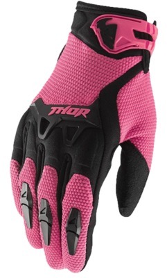 Gants cross THOR SPECTRUM Rose Noir 2017