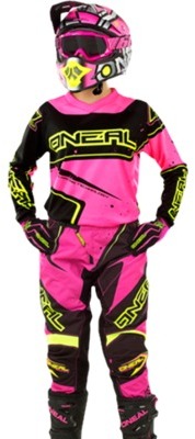 Tenue Cross Femme Oneal ELEMENT RACE WEAR Noir Ros