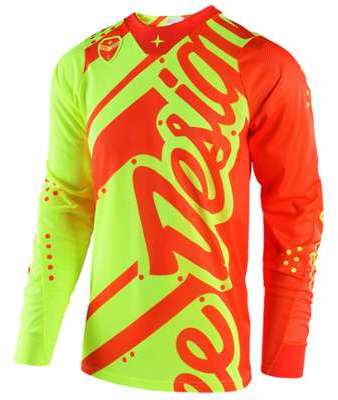 Maillot Cross TLD SE Air Shadow Jaune Fluo/Orange