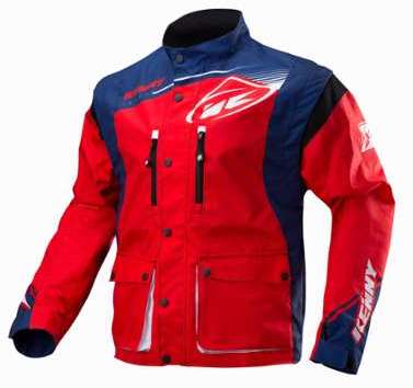 Veste enduro Kenny Track bleu blanc rouge 2018