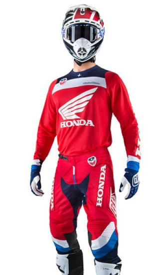 Tenue Cross TLD SE Air Corsa Honda Red/White/Blue