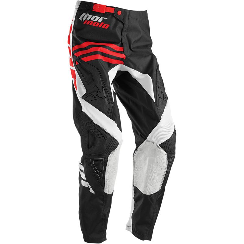Pantalon Cross Thor Mx Phase Strands White/Red 201