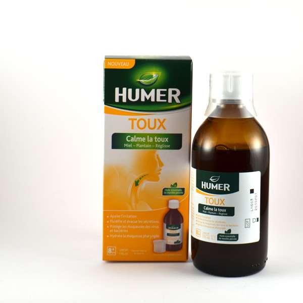 Humer Sirop contre la Toux, Miel, Plantain, Réglis