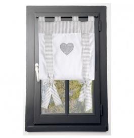 Voilage vitrage (45 x 100 cm) Chinon Gris Voilage vitrage (45 x 100