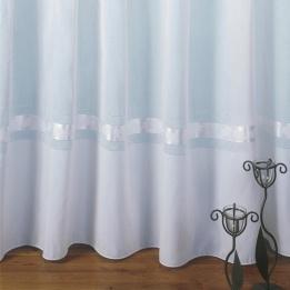Voilage (180 x H240 cm) Feuille de chêne Blanc