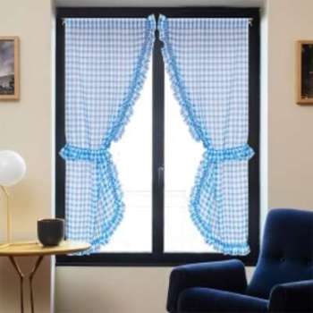 Paire de voilages bonne femme (95 x 160 cm) Hortensia Paire de voilages bonne femme