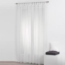 Lot de 2 voilages (140 x 240 cm) Uni Blanc Lot de 2 voilages (140 x 240